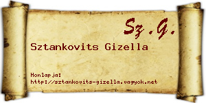 Sztankovits Gizella névjegykártya